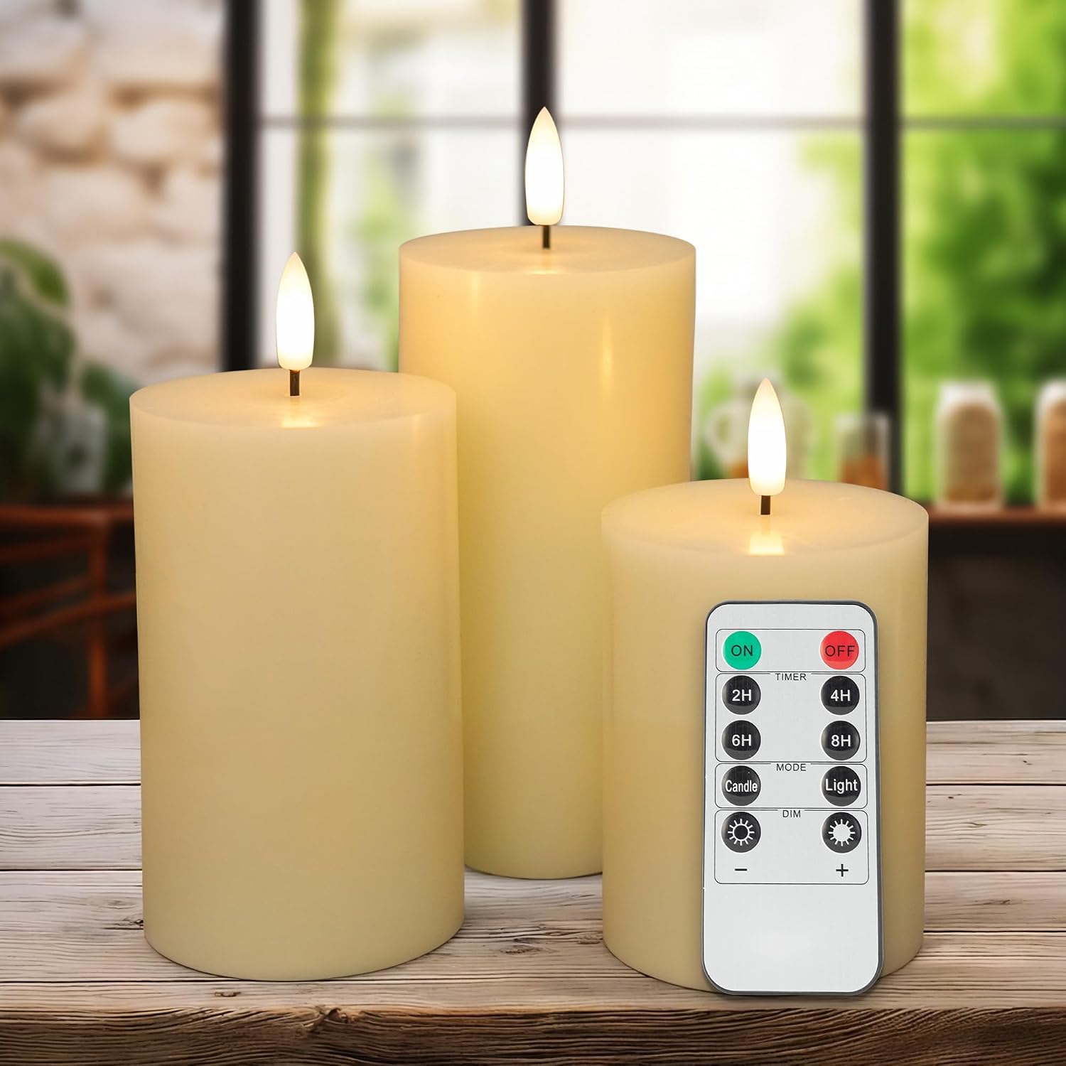 Flameless LED Candle Trio Set