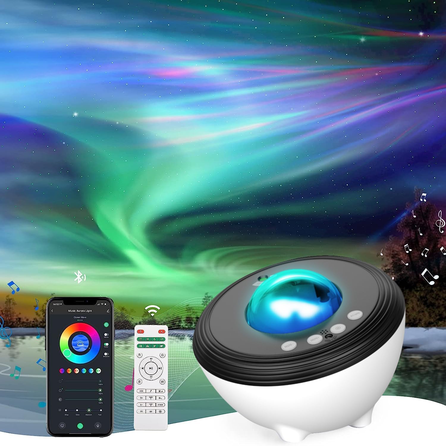 Aurora Sunset Cloud Projector Lamp