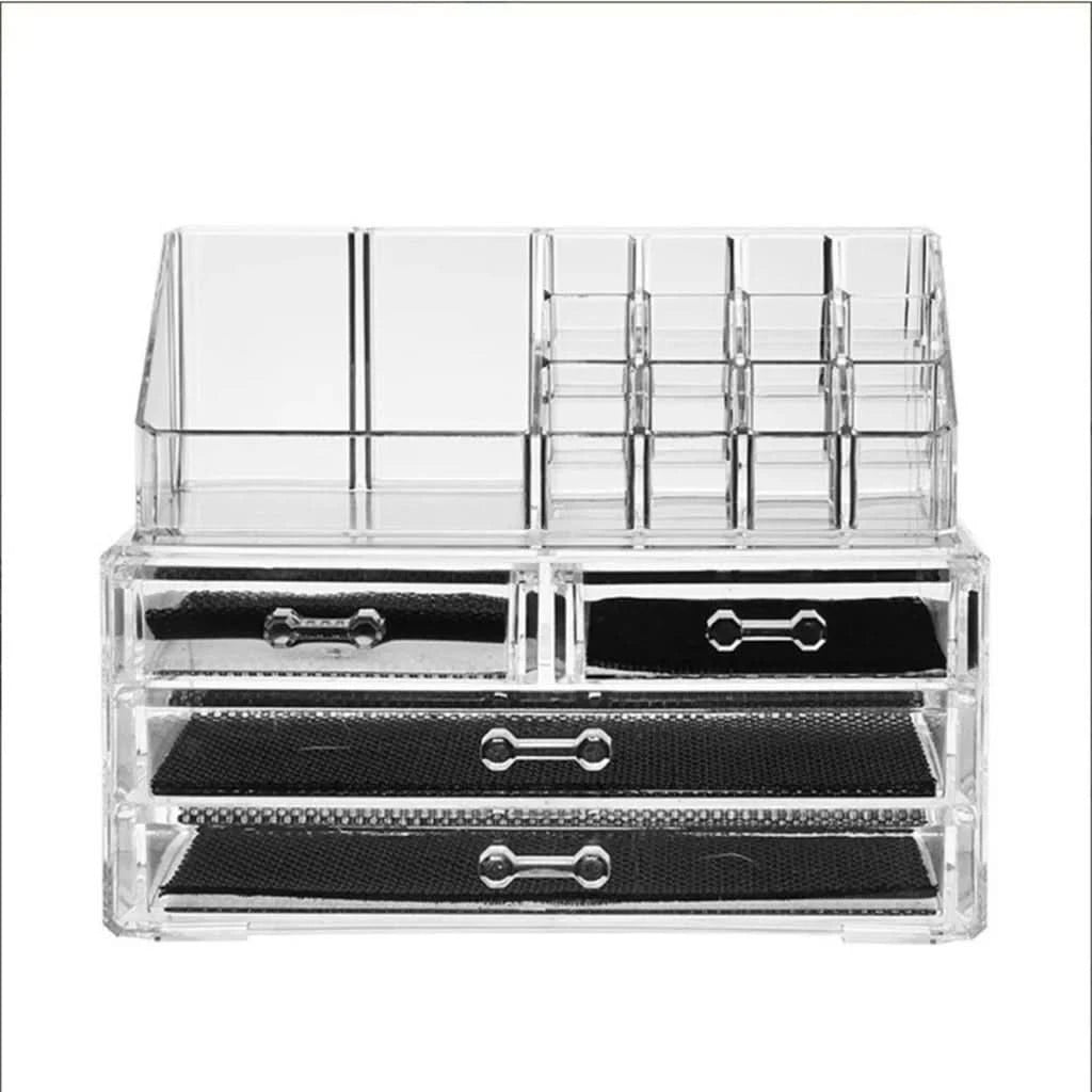 Acrylic Makeup Organiser – Clear Cosmetic Storage