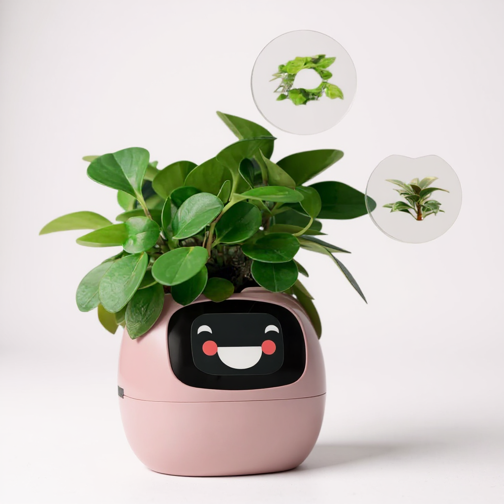 Smart Plant Pot – Self‑Watering Planter with Grow Light