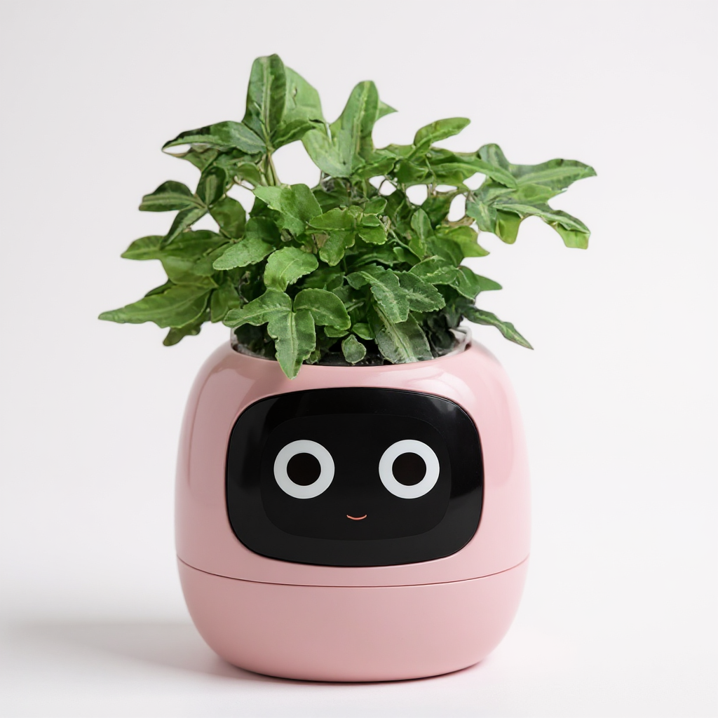Smart Plant Pot – Self‑Watering Planter with Grow Light
