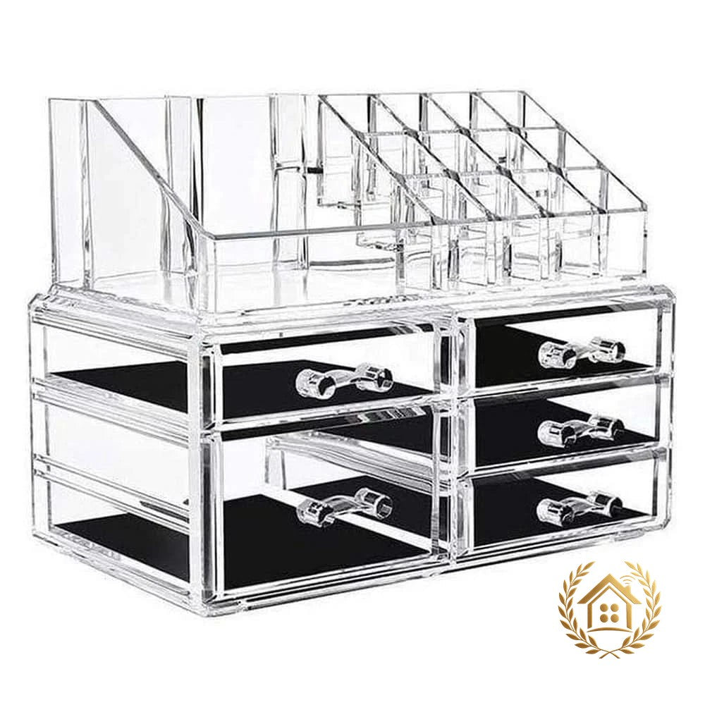 Acrylic Makeup Organiser – Clear Cosmetic Storage