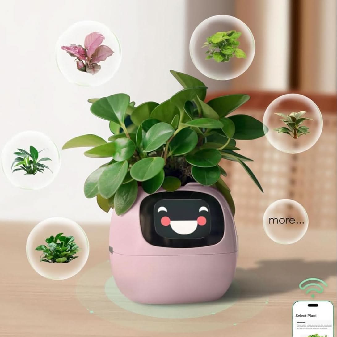 Smart Plant Pot – Self‑Watering Planter with Grow Light