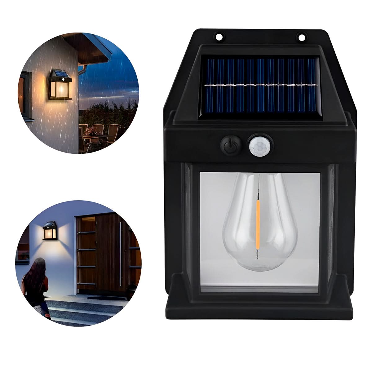 Luminária Estilo Arandela Iluminação Externa Led Solar