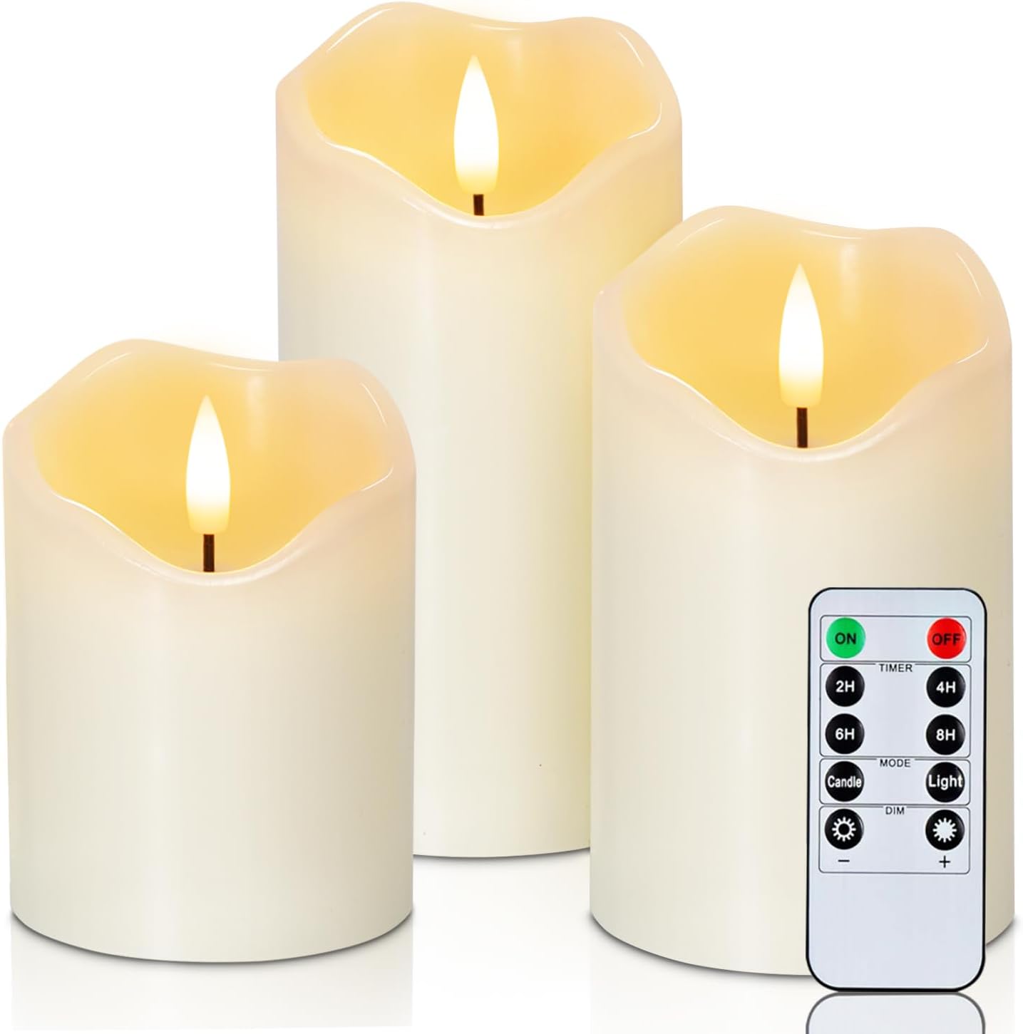 Flameless LED Candle Trio Set