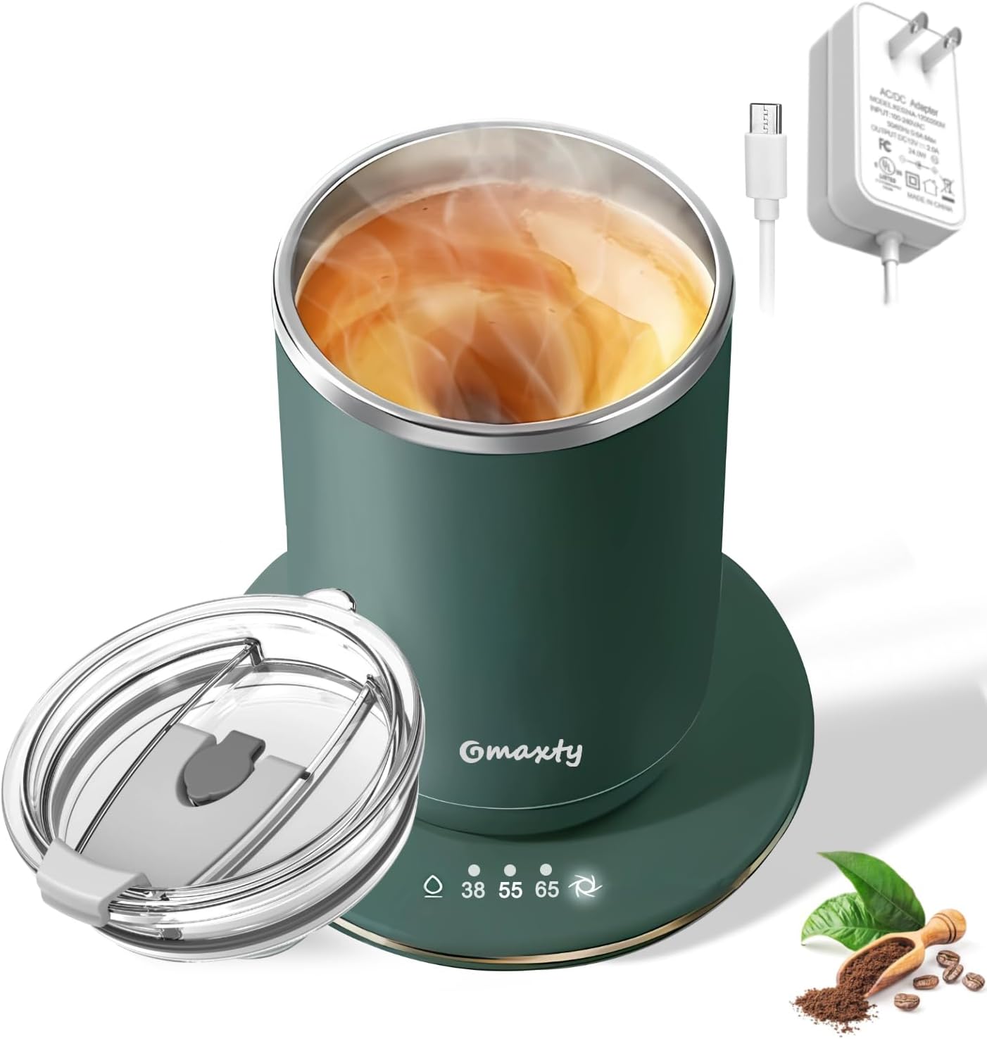 Self-Stirring Mug Warmer Set