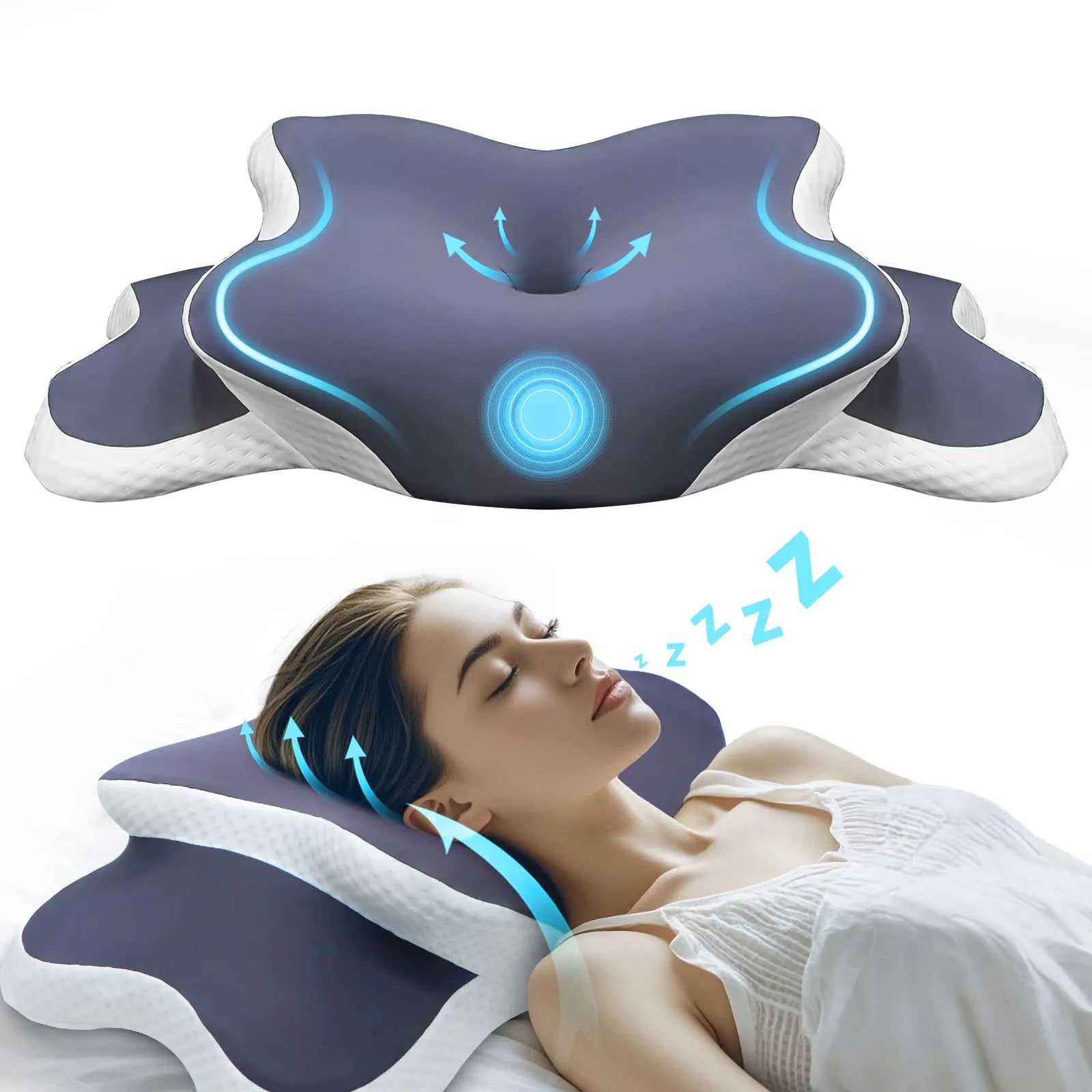 Ergonomic Memory Foam Pillow — Wake Up Without Neck Pain