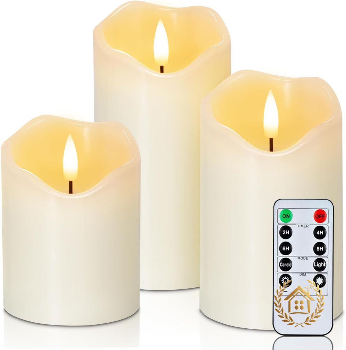 Flameless LED Candle Trio Set