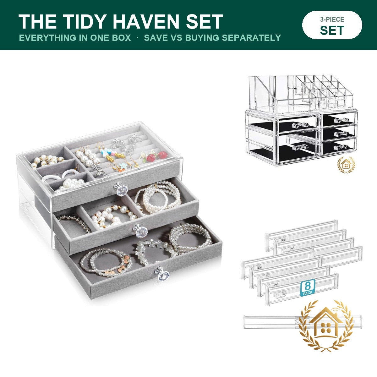 The Tidy Haven Set — Jewellery, Vanity & Drawer Order