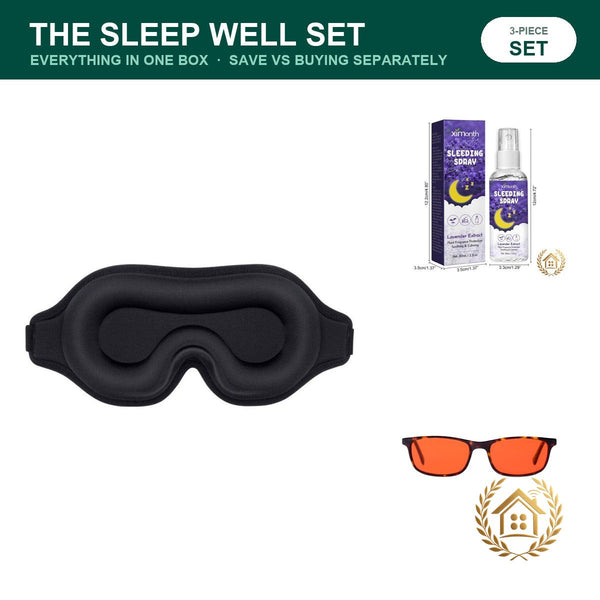 The Sleep Well Set — Mask, Mist & Blue-Light Glasses