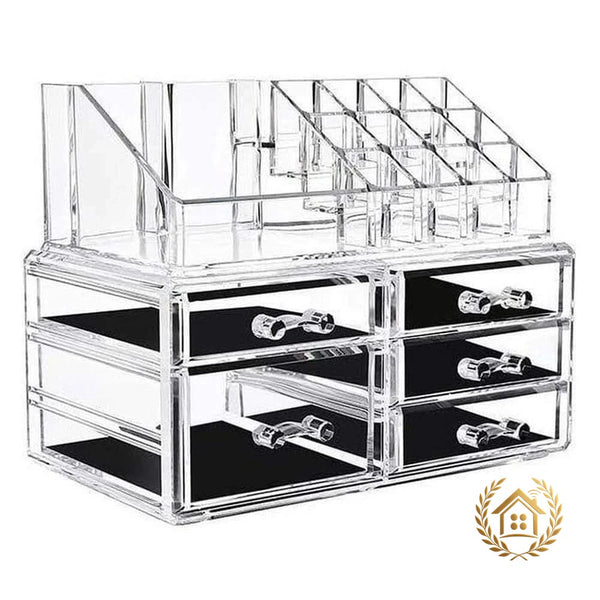 Stackable Skincare & Makeup Organiser – Clear Acrylic
