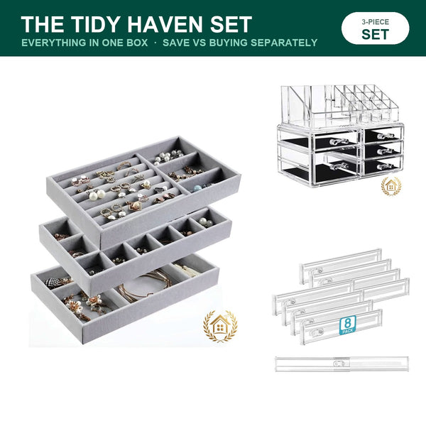 The Tidy Haven Set — Jewellery, Vanity & Drawer Order